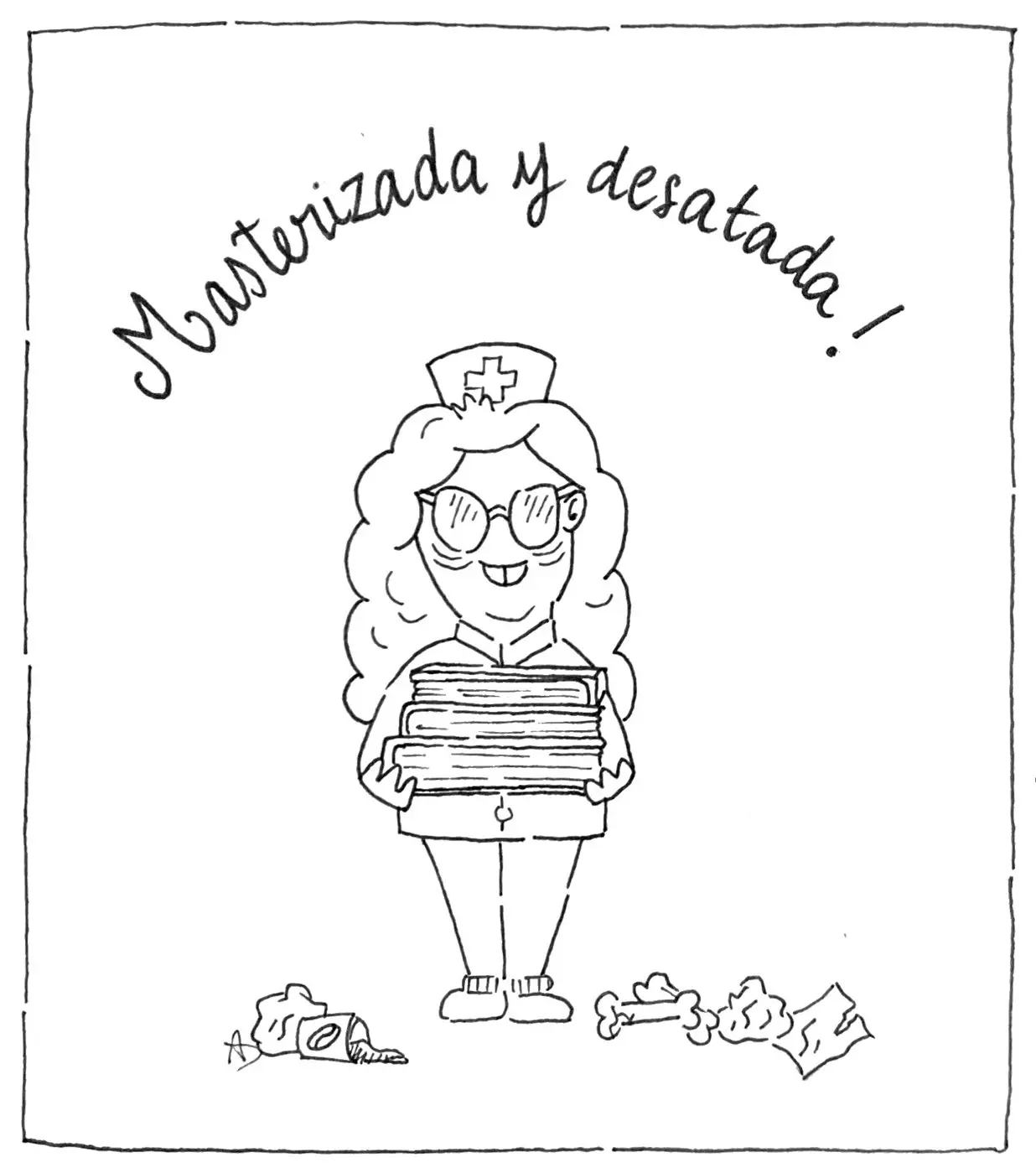 Carte illustration graduation thèse