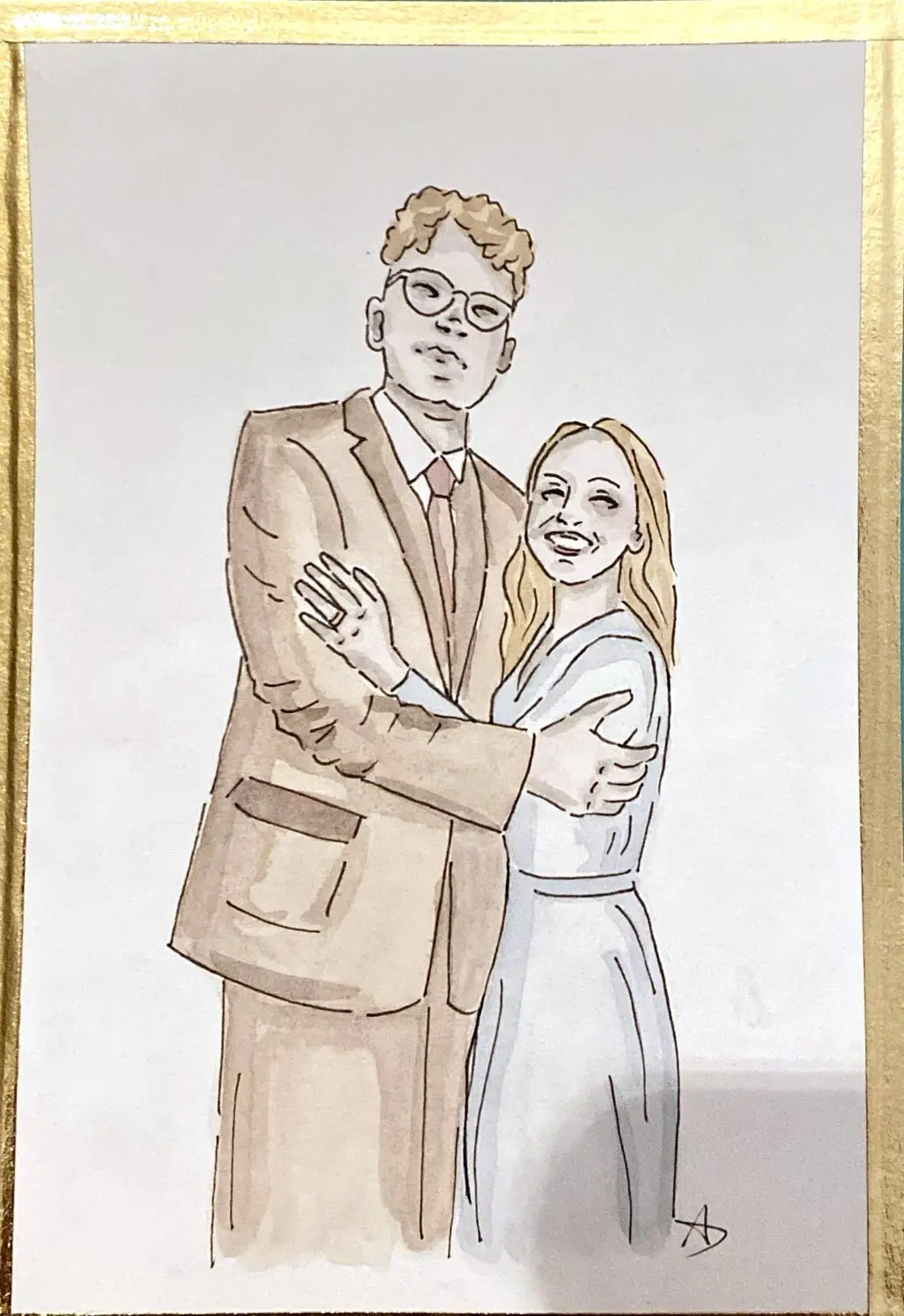 Carte portrait marriage