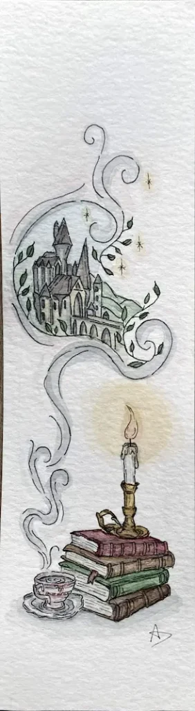 Marque-page illustration aquarelle